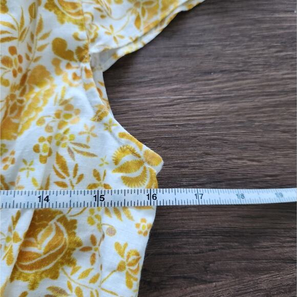 Celina Moon Belted Mini Floral Dress M Boho Romantic Cottage Farmhouse Fairy - Picture 7 of 8